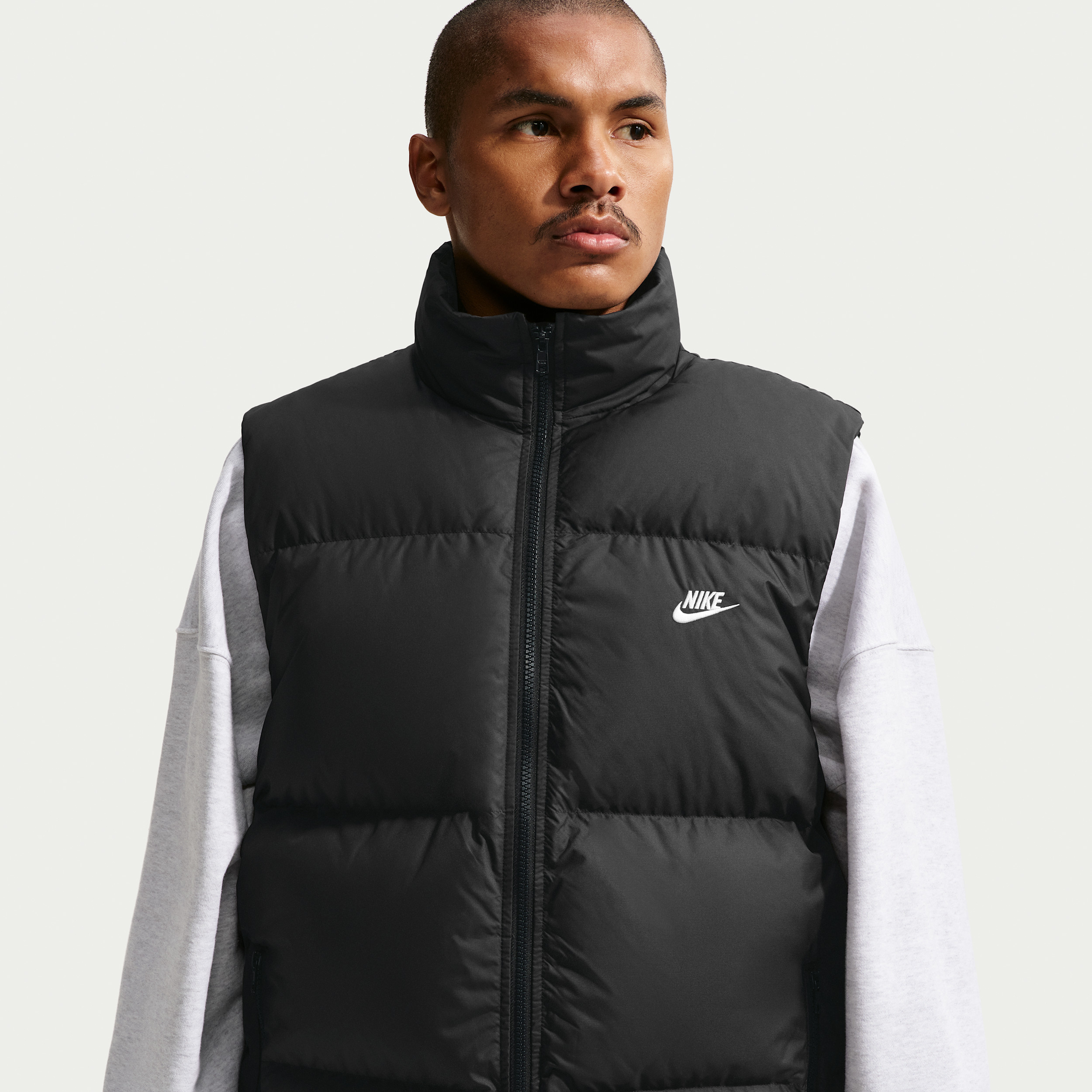 Men's Nike Sportswear Club Therma-FIT Down Puffer Vest in Black | IB2977-010 | Nike (US)