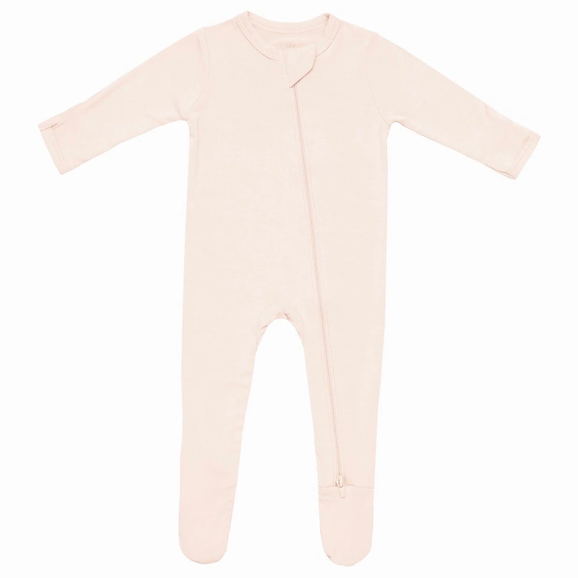 Zippered Footie in Porcelain | Kyte BABY