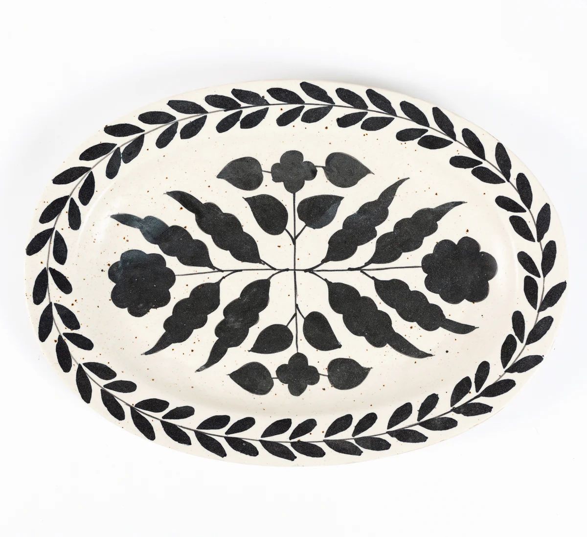 Sofia Hand-Painted Stoneware Platter | Stoffer Home