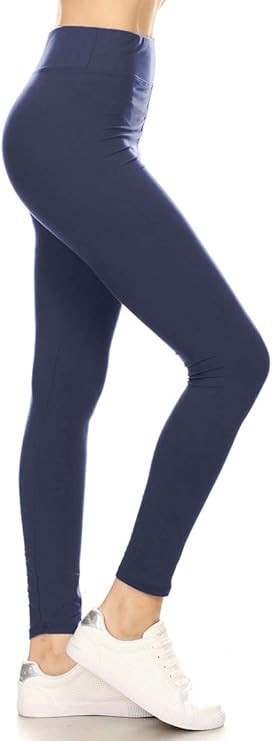 Leggings Depot High Waisted Leggings for Women Buttery Soft Women's Leggings Solid Yoga - Reg, Pl... | Amazon (US)