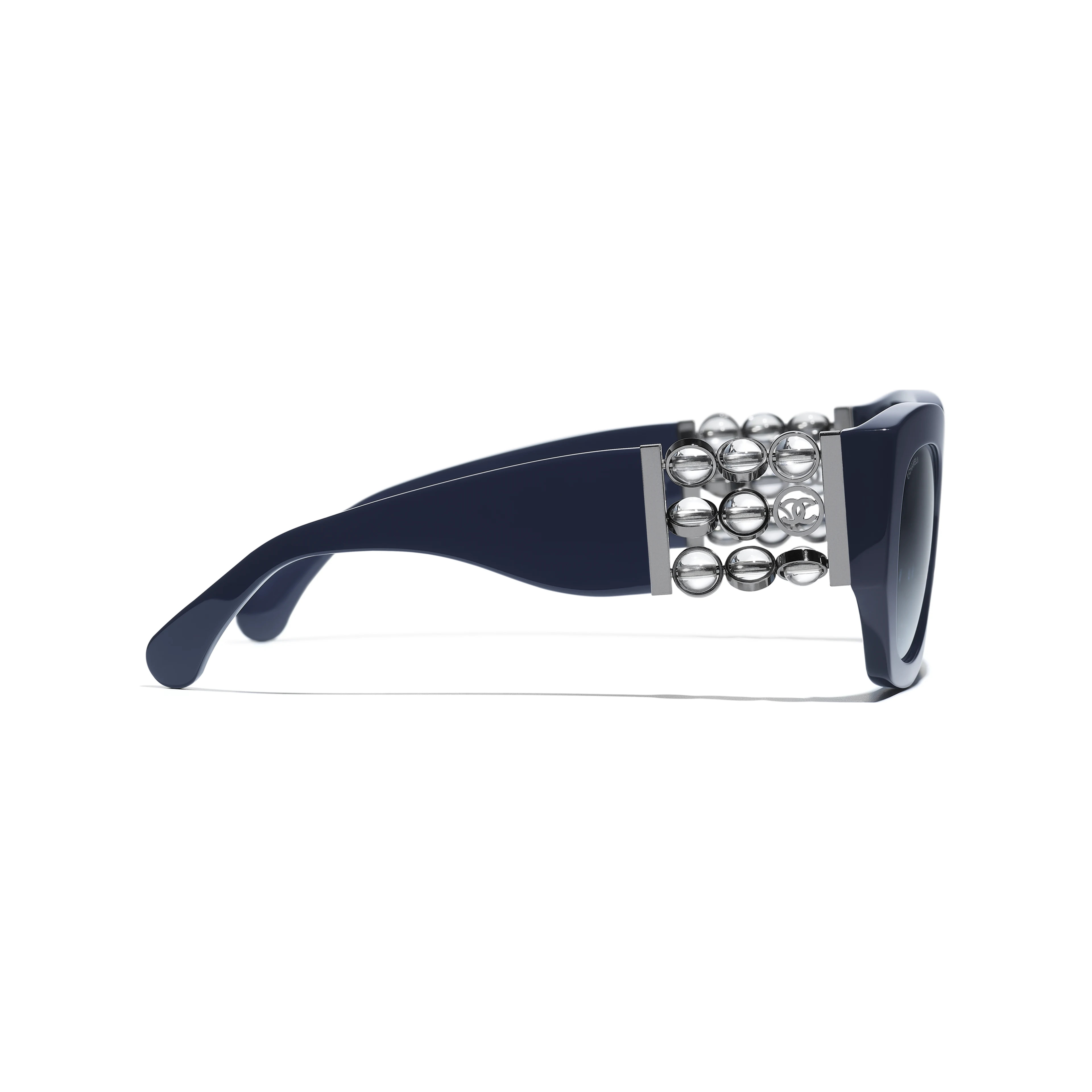 CHANEL Sunglasses: Butterfly Sunglasses, acetate & glass pearls — Fashion | CHANEL | Chanel, Inc. (US)