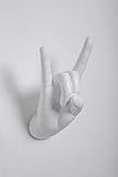 Interior Illusions Rock on Hand Wall Hook - White | Amazon (US)