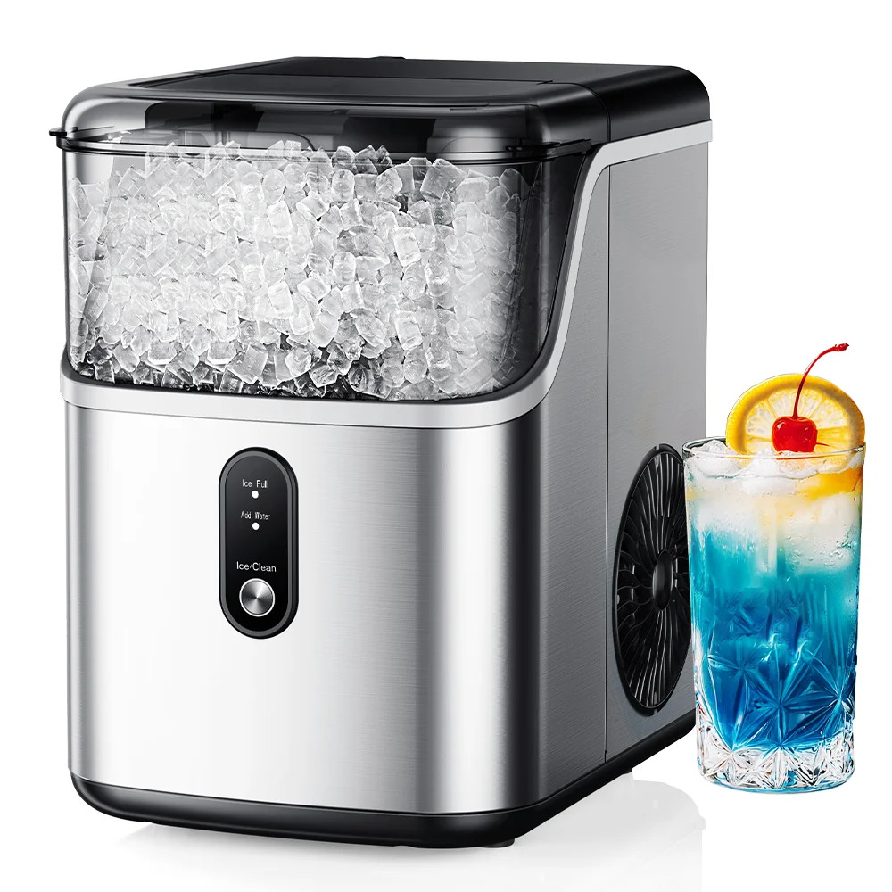 Simzlife 35lbs/24H Nugget Ice Maker Countertop,Portable Ice Maker Machine with Auto-Cleaning, Sil... | Walmart (US)
