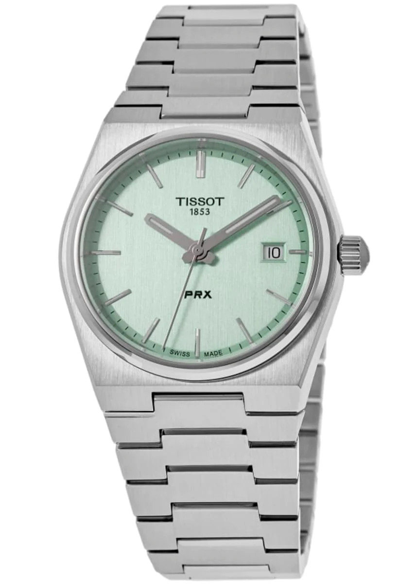 Tissot PRX 35mm Green Dial Steel Women's Watch T137.210.11.091.00 | Shop Simon