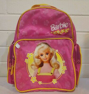 Barbie School Backpack 12" Pink/Yellow Girls Bag Vintage 1998 Mattel  | eBay | eBay US