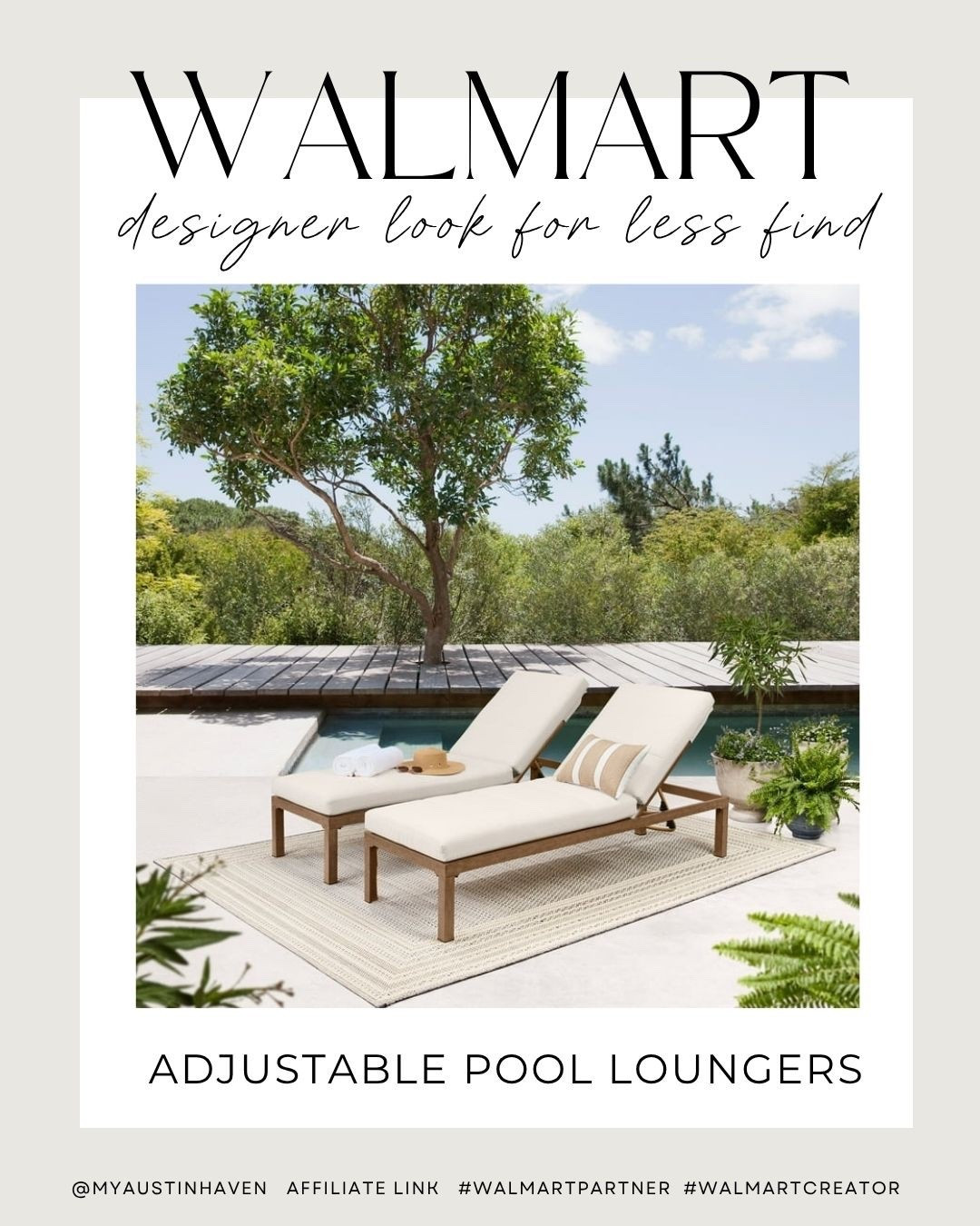 Obsessed with these affordable adjustable pool loungers for summer! 🌴☀️😎

Check these out from Walmart! #walmartpartner

Pool lounger, walmart find, walmart home, pool furniture, outdoor season, patio furniture

#LTKHome #LTKSwim #LTKSeasonal