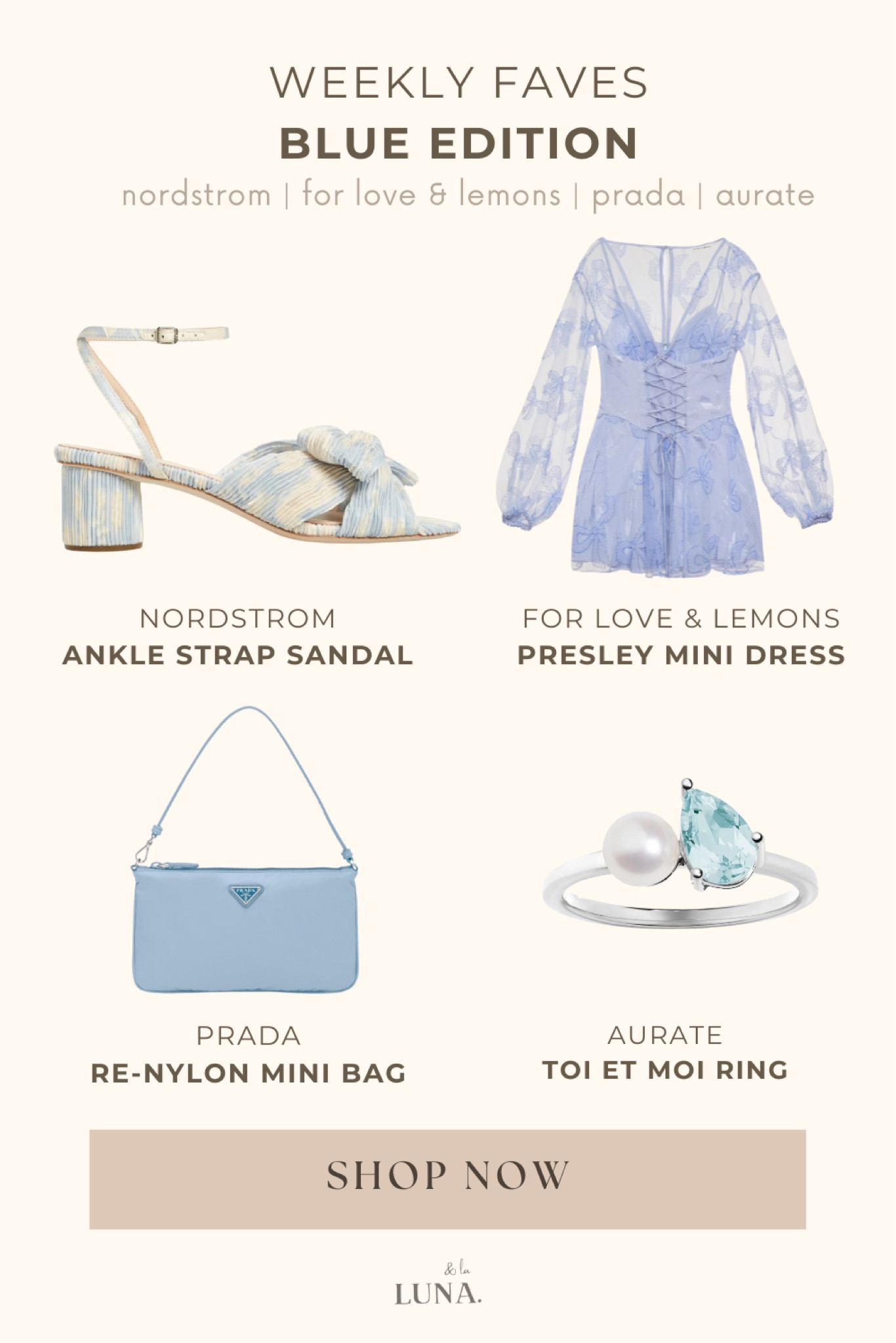 Another round of weekly favorites - This week we’re showcasing all things cute, pastel and blue - from strappy sandals, dresses to accessories!

#LTKGiftGuide #LTKFestival #LTKparties