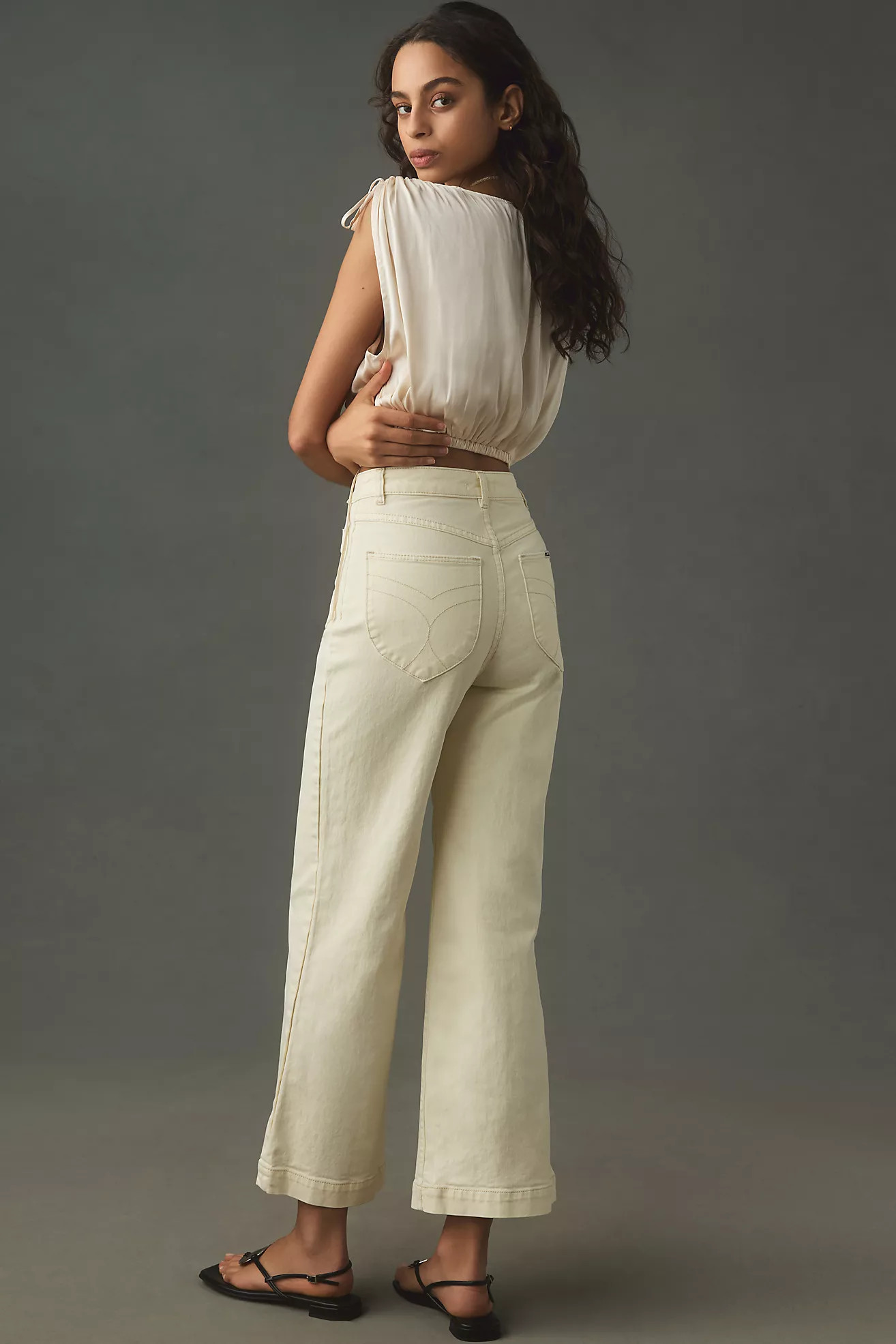 Rolla's Sailor High-Rise Crop Wide-Leg Jeans | Anthropologie (US)