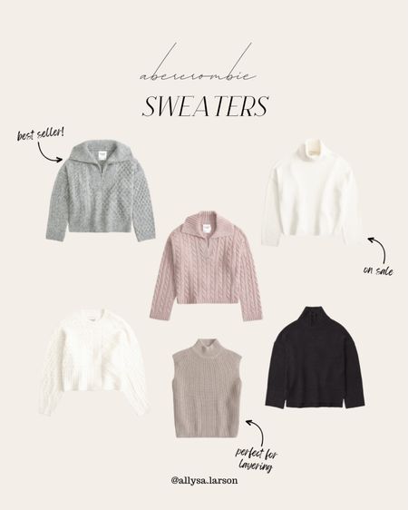 Fall outfit, Abercrombie sweaters, neutral outfit, neutral style, crewneck sweater

#LTKstyletip #LTKSeasonal #LTKfindsunder100
