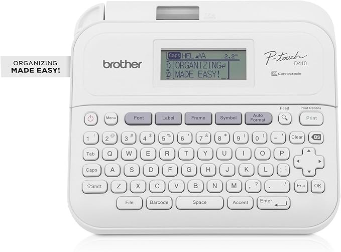 Brother P-Touch PT-D410 Home / Office Advanced Label Maker | Connect via USB to Create and Print ... | Amazon (US)