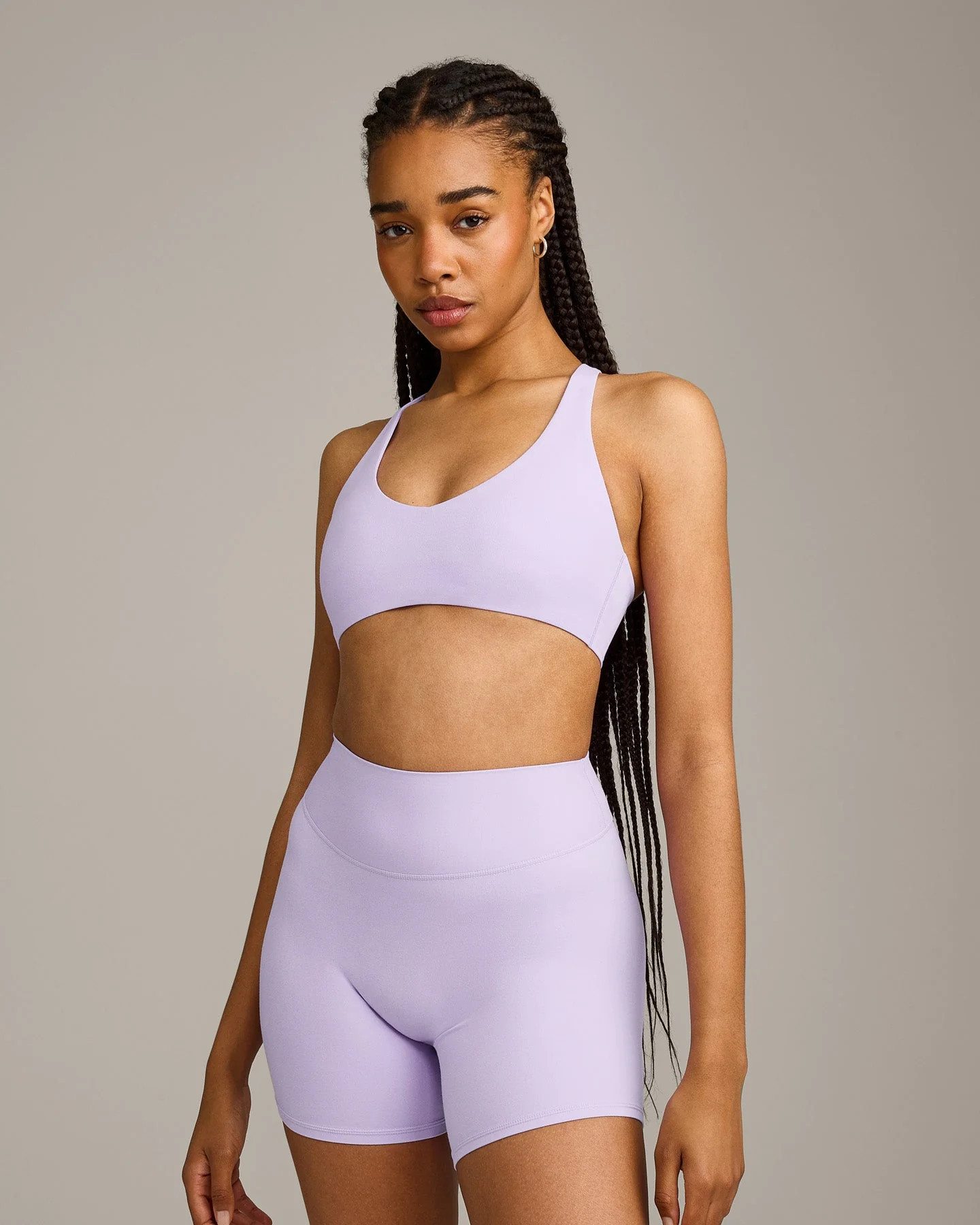 SoftMotion\u2122 Bralette with Grey Logo 
 Lavender Purple | Oner Active (UK / US)