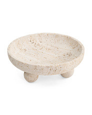 14in Travertine Bowl | TJ Maxx