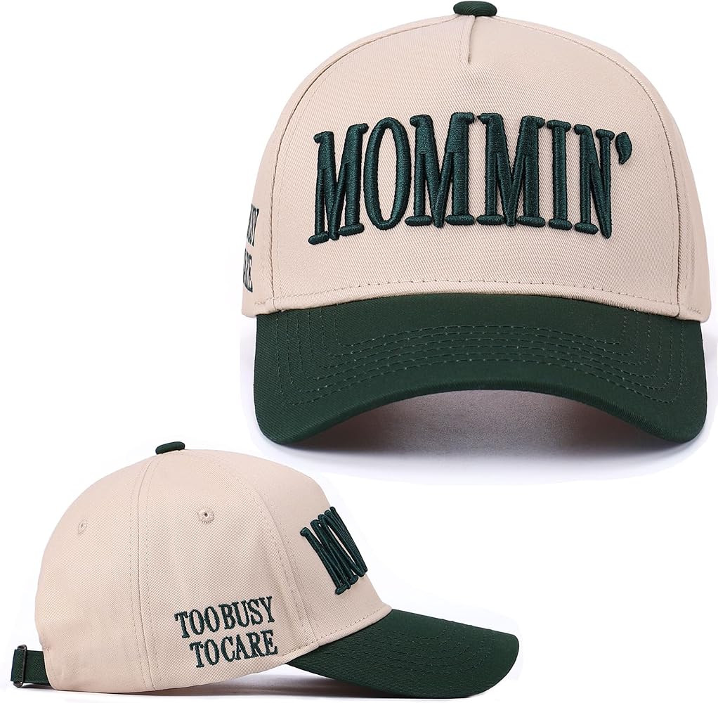 Vintage Two-Tone Trucker Hat Adjustable Baseball Cap with Mommin Embroidery Ponytail Fit Unisex O... | Amazon (US)