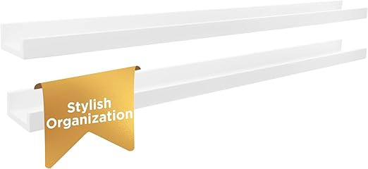 Kiera Grace Floating Shelves for Wall, Engineered Wood Picture Frame Wall Shelves, Easy to Assemb... | Amazon (CA)