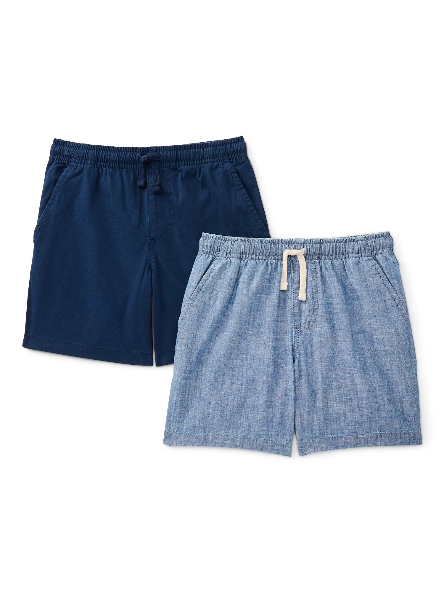 Wonder Nation Boys Pull On Shorts, 2-Pack, Sizes XS-2XL & Husky | Walmart (US)