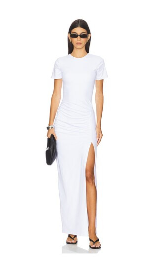 Side Gathered Slit Dress | Revolve Clothing (Global)