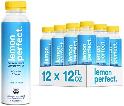 Lemon Perfect, Organic Cold-Pressed Lemon Water, Squeezed from Real Fruit, Flavored Water, Sugar-Fre | Amazon (US)