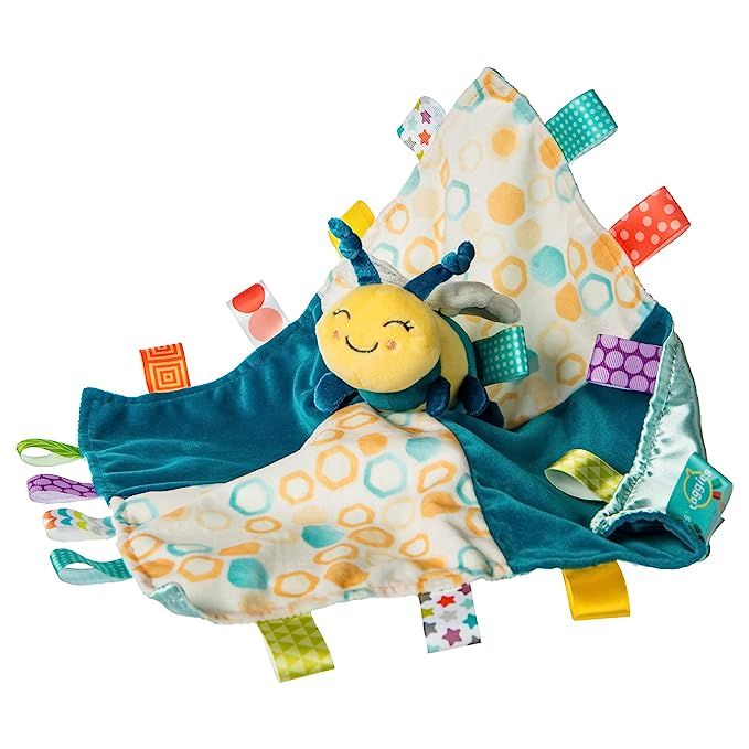 Taggies Stuffed Animal Security Blanket Soft Toy, 12 x 12-Inches, Fuzzy Buzzy Bee | Amazon (US)