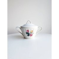 Old Sugar Bowl//Porcelain Bowl//Flower Bowl//Pink Bowl//Shabby Chic Crockery//Tableware//Porcelain Box//Sugar//Roses | Etsy (US)