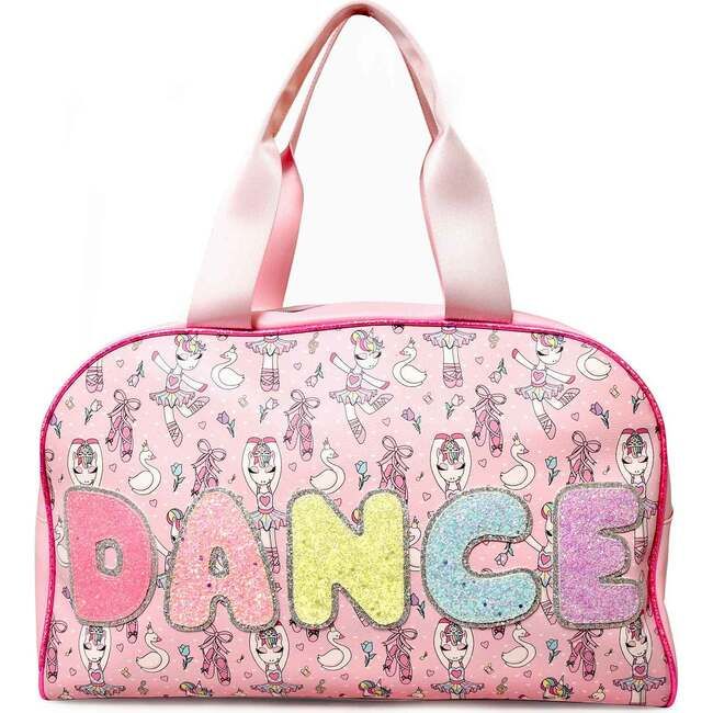 Bubble Dance Ballerina Miss Gwen Print Medium Duffle Bag, Pink | Maisonette