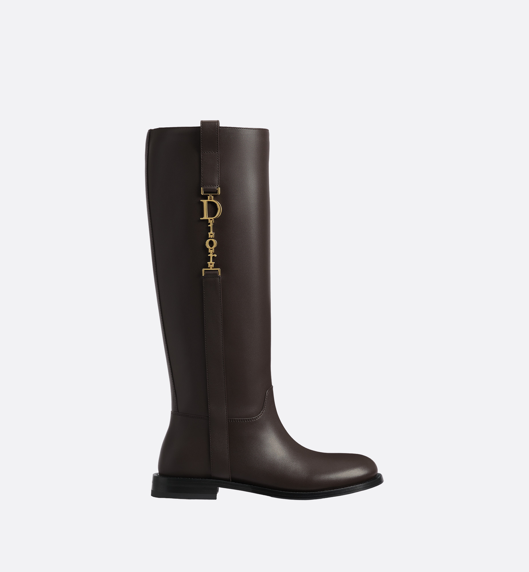Diorly Boot Chocolate Brown Shiny Calfskin | DIOR GB | Christian Dior Parfums UK