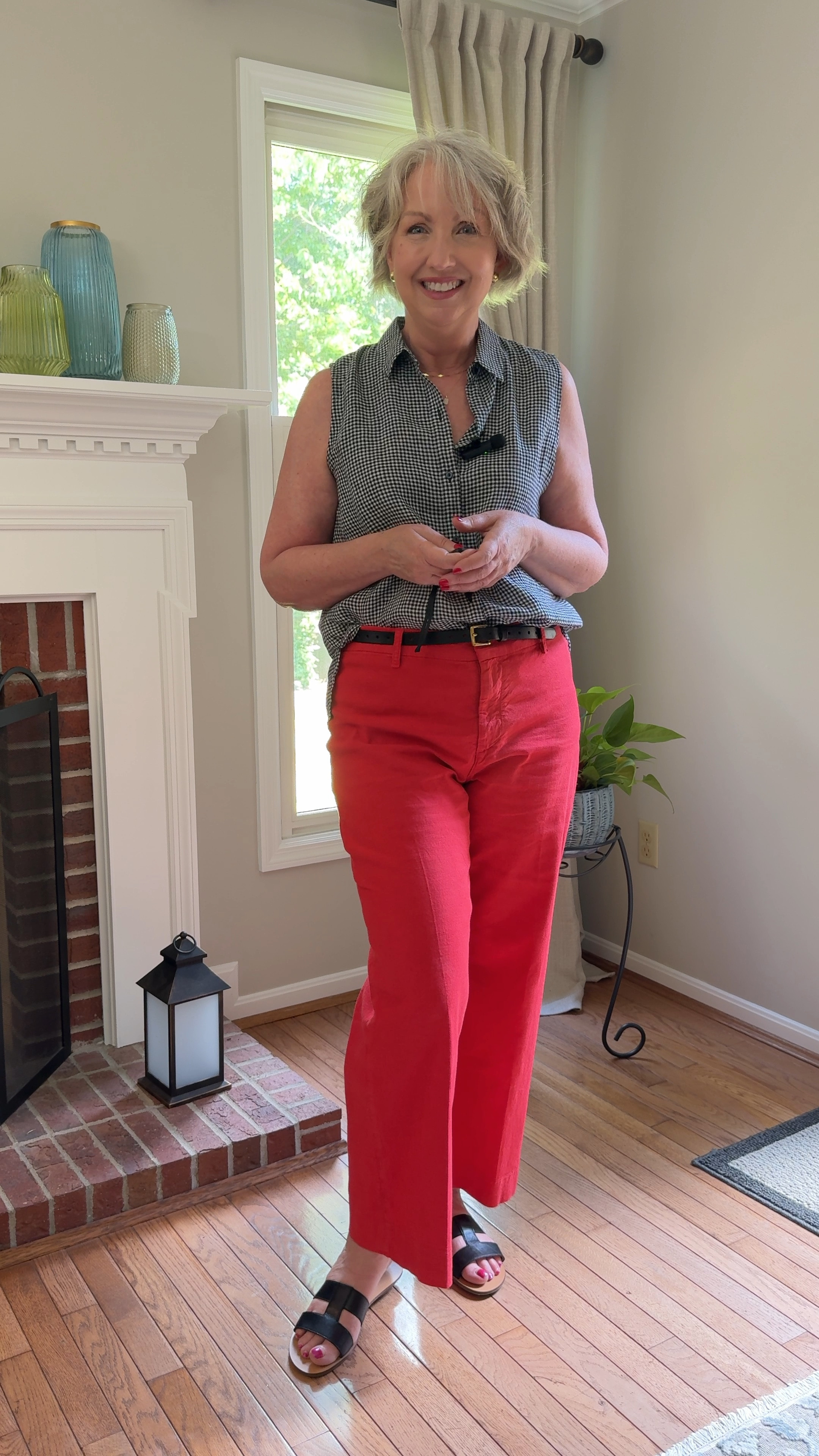 Here’s my OOTD for a day with my family. I’m mostly playing the role of Mimi today. Yay! My Eileen Fisher top runs large so I wear a small. The Frank & Eileen linen pants run a little large but I’m wearing a 10 for a very comfortable fit. I’ve cinched them with a belt and added black sandals from Talbots  

#LTKStyleTip #LTKOver40 #LTKMidsize