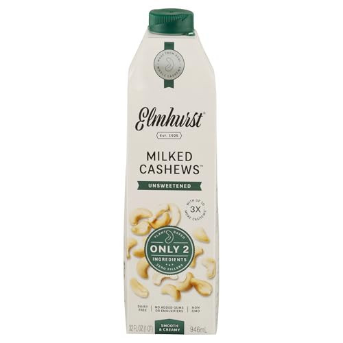 ELMHURST Unsweetened Cashew Milk, 32 FZ | Amazon (US)