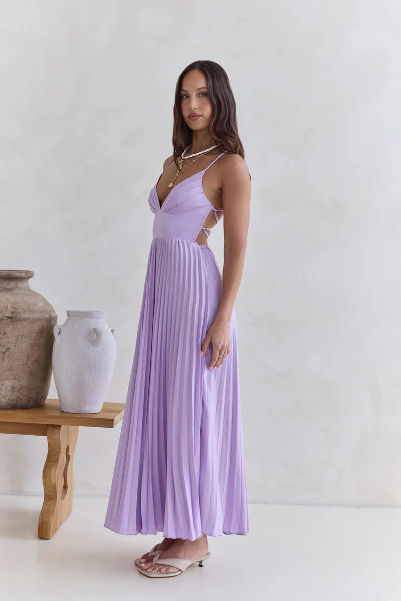 Sundown Rendezvous Maxi Dress Lilac | Fortunate One