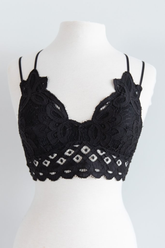 All Up To You Black Lace Bralette | The Mint Julep Boutique