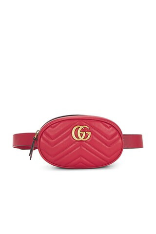 Gucci GG Marmont Belt Bag in Red | FWRD 