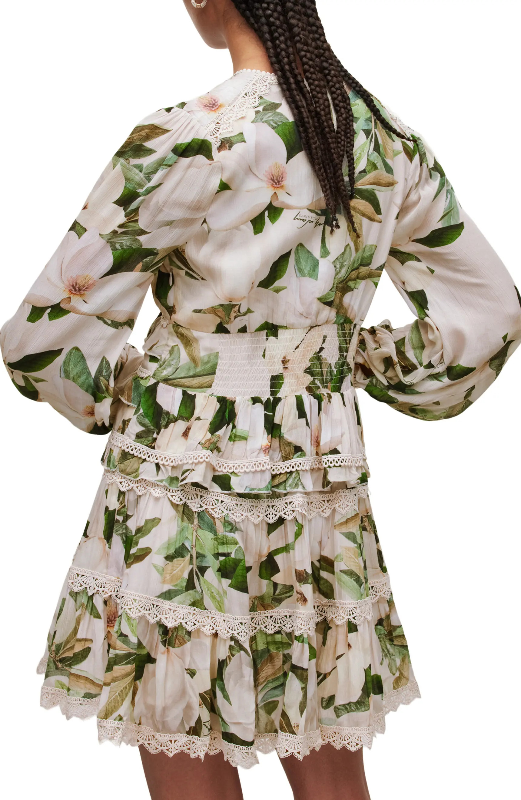 Zora Alessandra Floral Long Sleeve Minidress | Nordstrom
