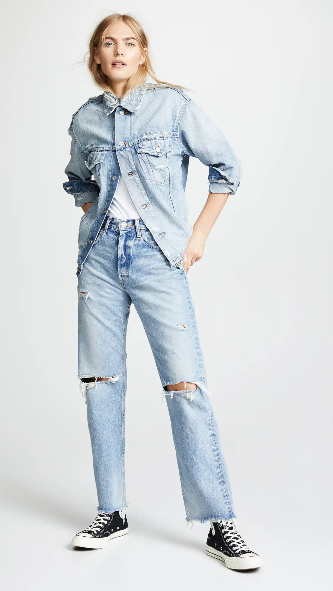 MOUSSY VINTAGE MV Odessa Wide Straight Jeans | Shopbop | Shopbop