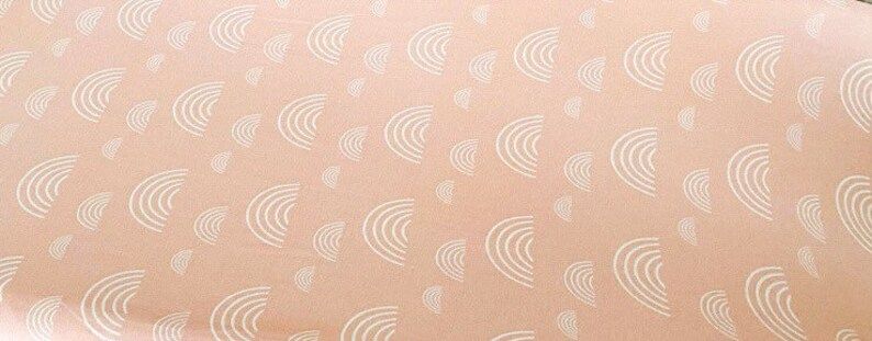 Blush Pink Rainbow Premium Bamboo Fitted Crib Sheet Baby Girl | Etsy | Etsy (US)