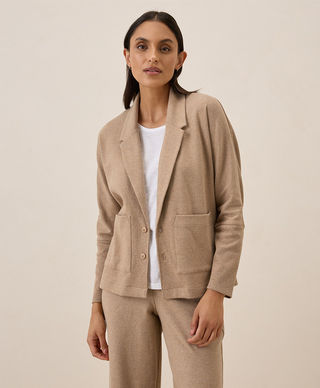 Women’s Airplane Relaxed Blazer made with Organic Cotton | Pact | Pact Apparel