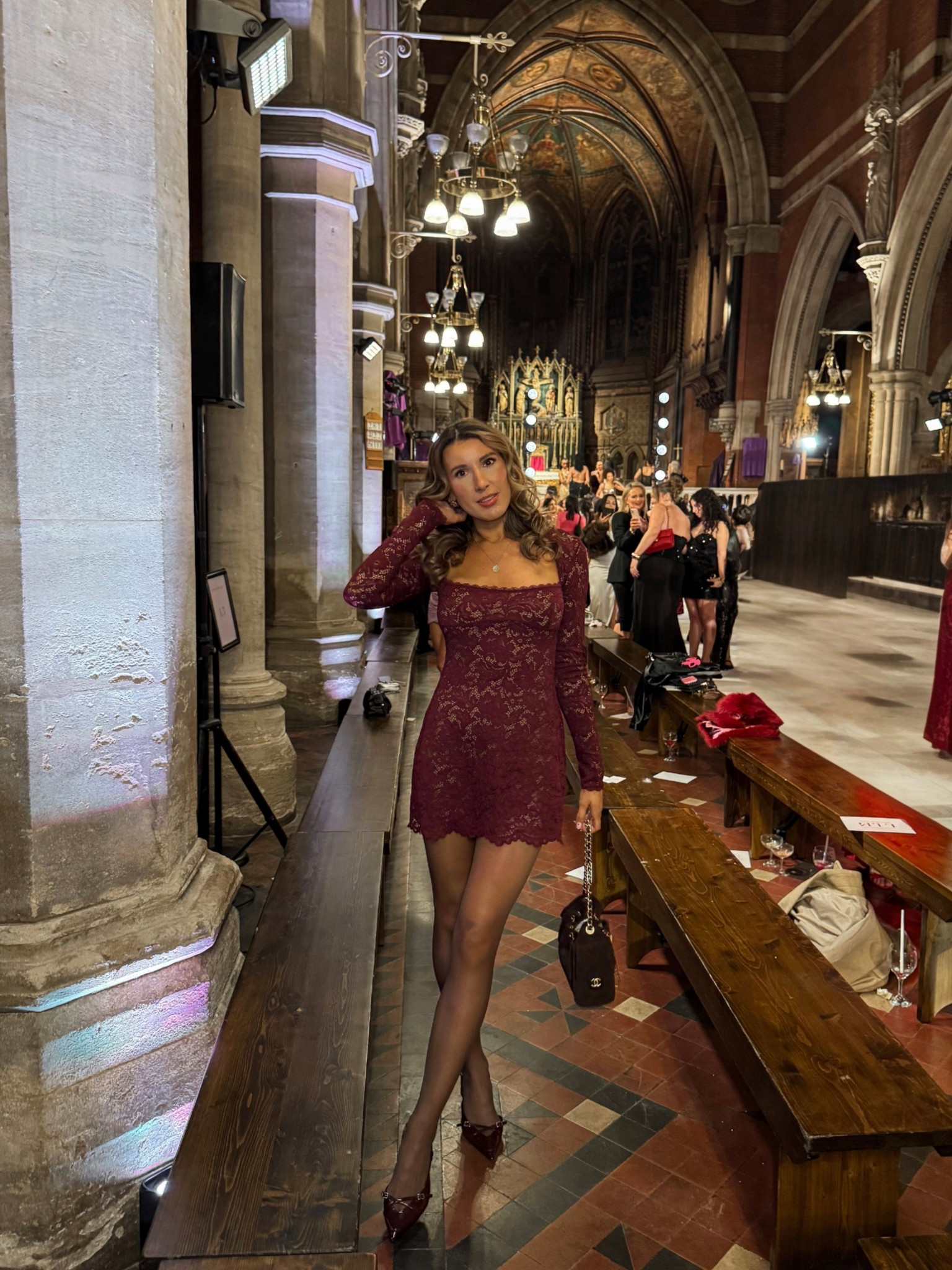 I wore this gorgeous burgundy long sleeve lace mini dress to London Fashion Week last night for the Oh Polly catwalk show. Also comes in black, pink and red! Linking the intimate bodysuit I wore underneath as this dress is sheer without it. 

#LTKFashionMonth #LTKdresses #LTKuk