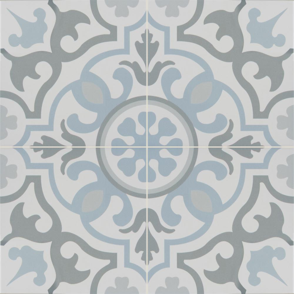 MSI Blume Encaustic 8 in. x 8 in. Matte Porcelain Floor and Wall Tile (5.33 sq. ft. / case)-NHDBL... | The Home Depot