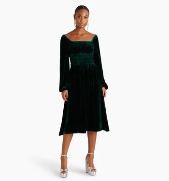 The Jasmine Nap Dress - Emerald Velvet | Hill House Home