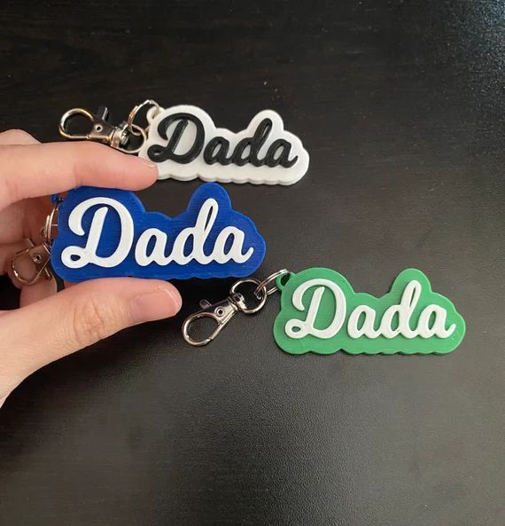 Dad Keychain Dada Keychain for New Father Father's Day | Etsy | Etsy (US)