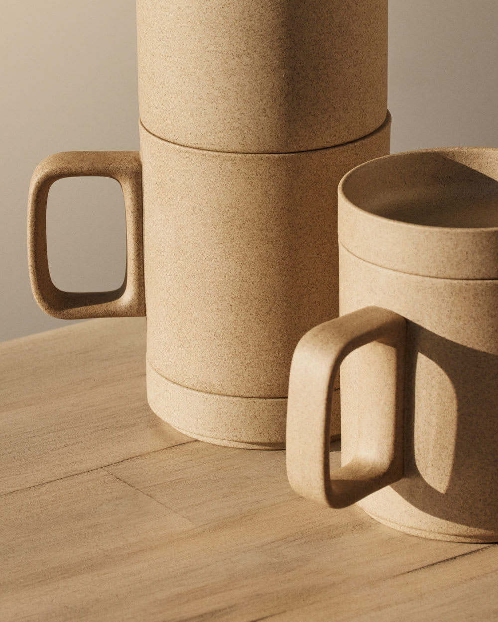 Hasami Natural Mug with Saucer | Blue Bottle Coffee
