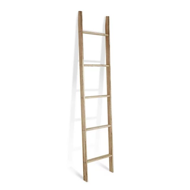 Fionafurn 65in Blanket Ladder, Premium Wood Waterproof Quilt Rack, Decorative Farmhouse Ladder Sh... | Walmart (US)