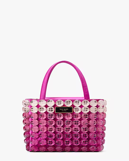 Sam Icon Candy Beaded Satin Small Tote | Kate Spade (US)