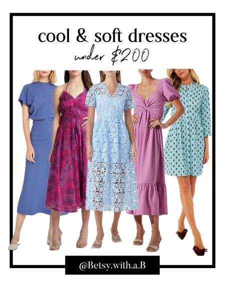 Cool & Soft spring special occasion dresses for Easter, graduation, weddings, and more. 
