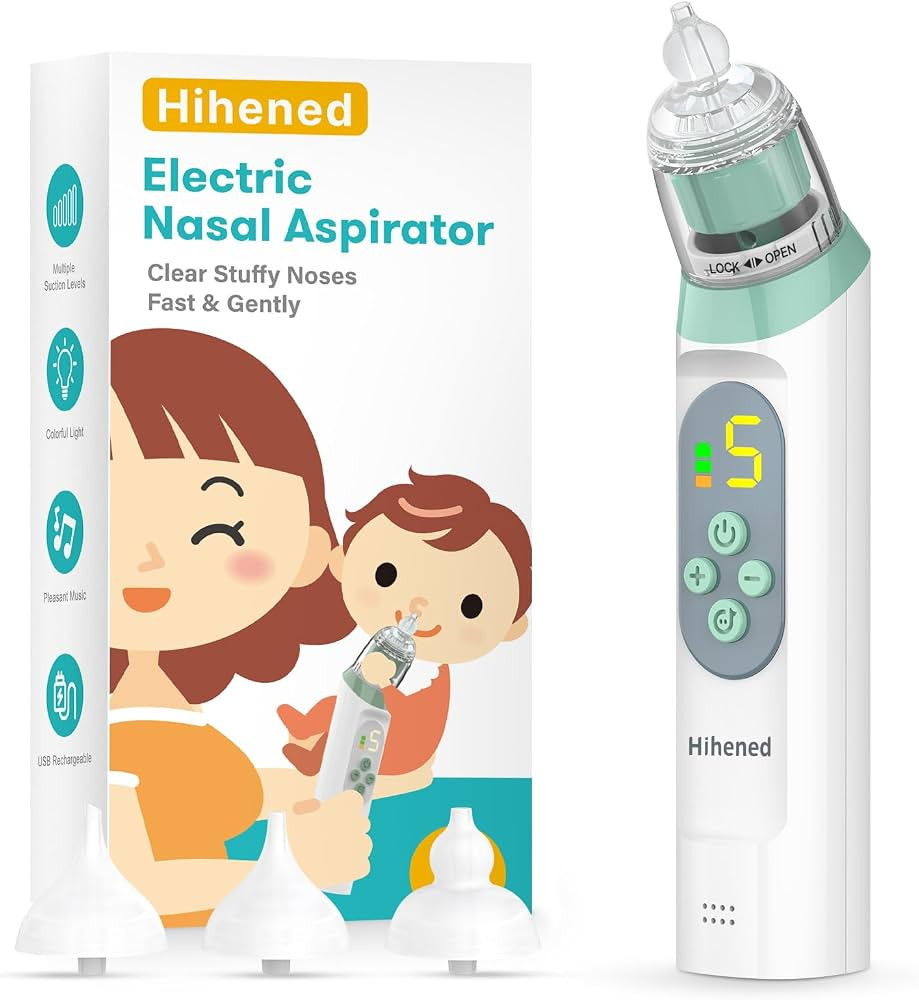 Electric Nasal Aspirator for Baby, Nose Aspirator for Toddlers, Waterproof Baby Nose Sucker, Nose... | Amazon (US)