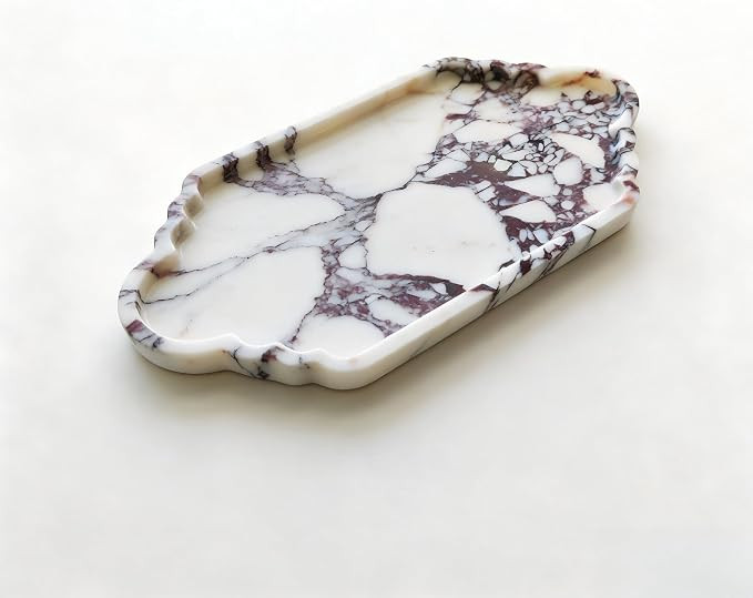 Calacatta Viola Marble Vanity Tray, 14.96 x 7.09 in | Amazon (US)