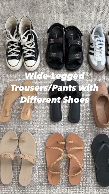 Wide-legged trouser/pants with different shoes. I get this question a lot. How to style wide legged pants with different shoes, so giving you a rundown in this video. 

Spring shoes, sandals, sneakers, petite style 

#LTKstyletip #LTKSeasonal #LTKshoecrush