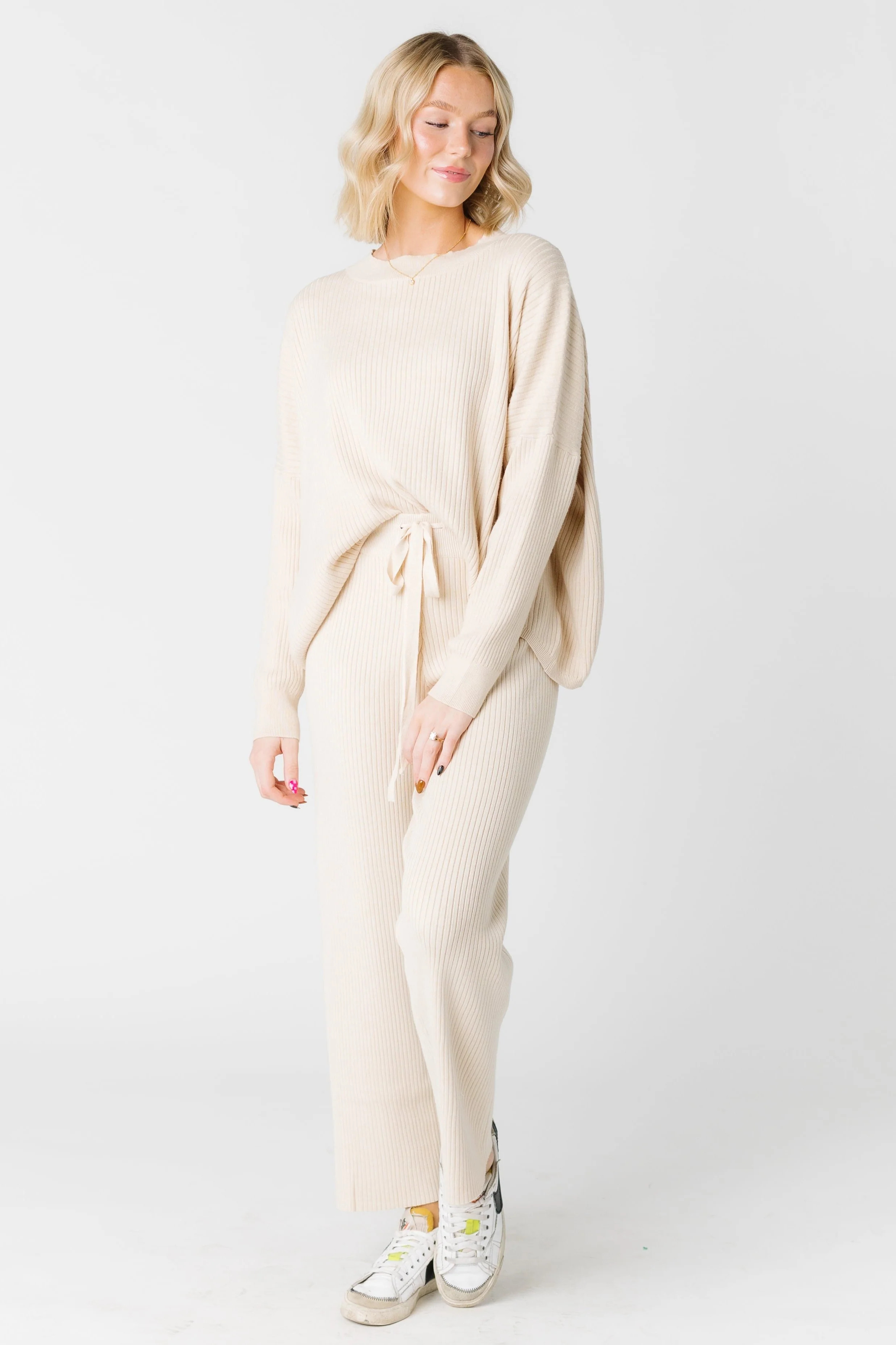 Sofie Sweater Set - Oatmeal | Called To Surf