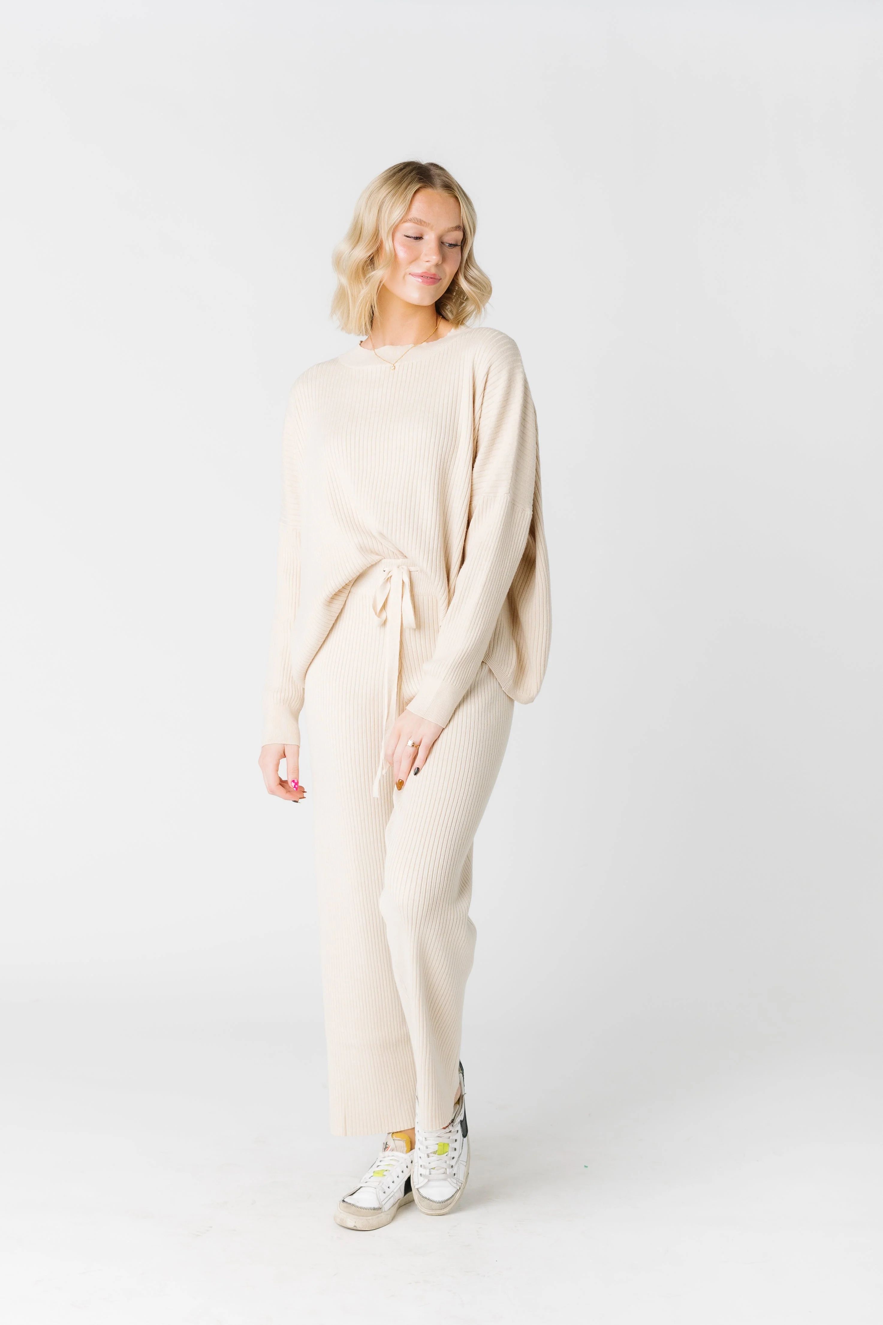 Sofie Sweater Set - Oatmeal | Called To Surf