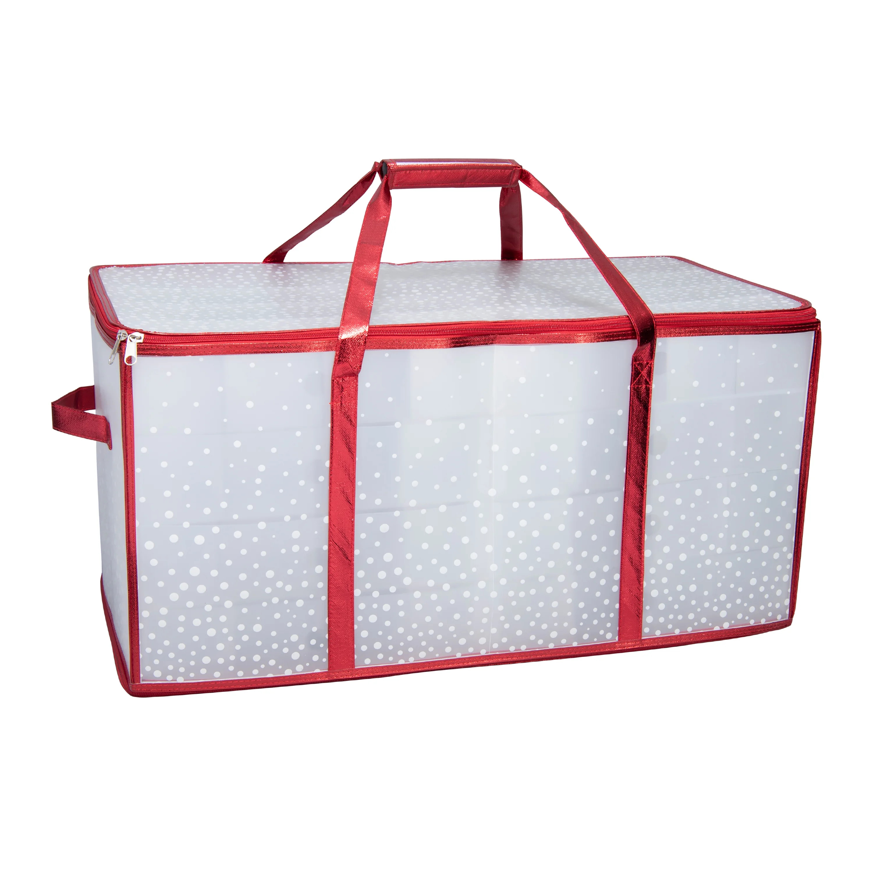 Simplify 128 Count Polypropylene Ornament Storage Organizer,  Red - Walmart.com | Walmart (US)