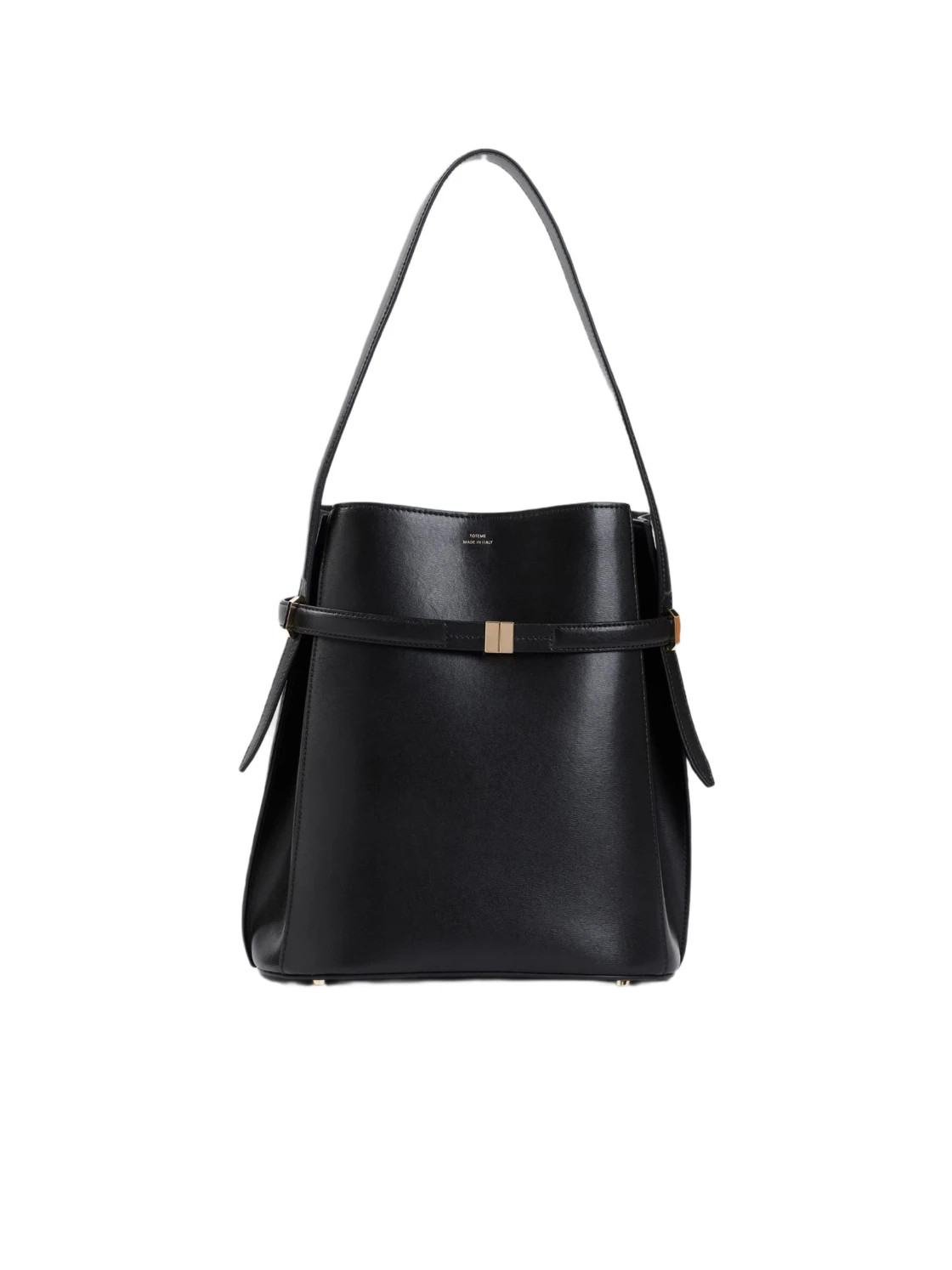 Totme Logo Detailed Belted Bucket Bag | Senser US