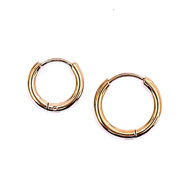 Eleanora Everyday Waterproof Hoops - Beljoy Jewelry | BÉLJOY